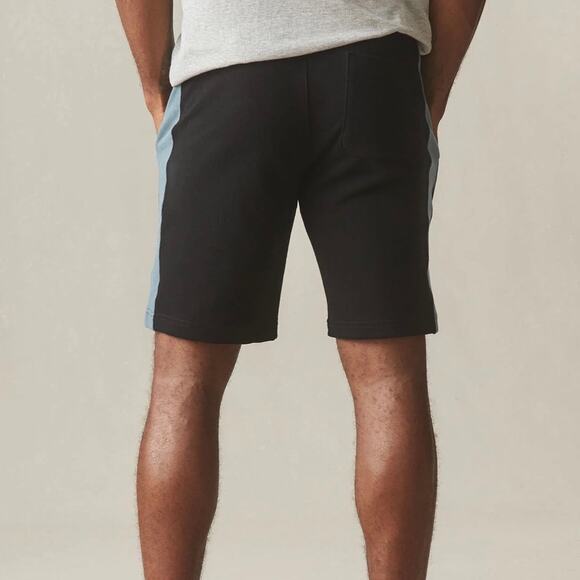 NWOT American Giant Colorblock Sweatshort Men's Medium Black Blue USA - Picture 11 of 11